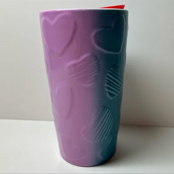 Starbucks Valentines Heart Ceramic Tumbler - Picture 3 of 6
